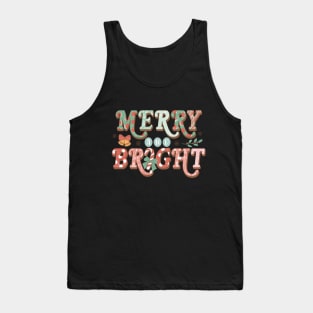 Merry And Bright Christmas Gifts Tank Top